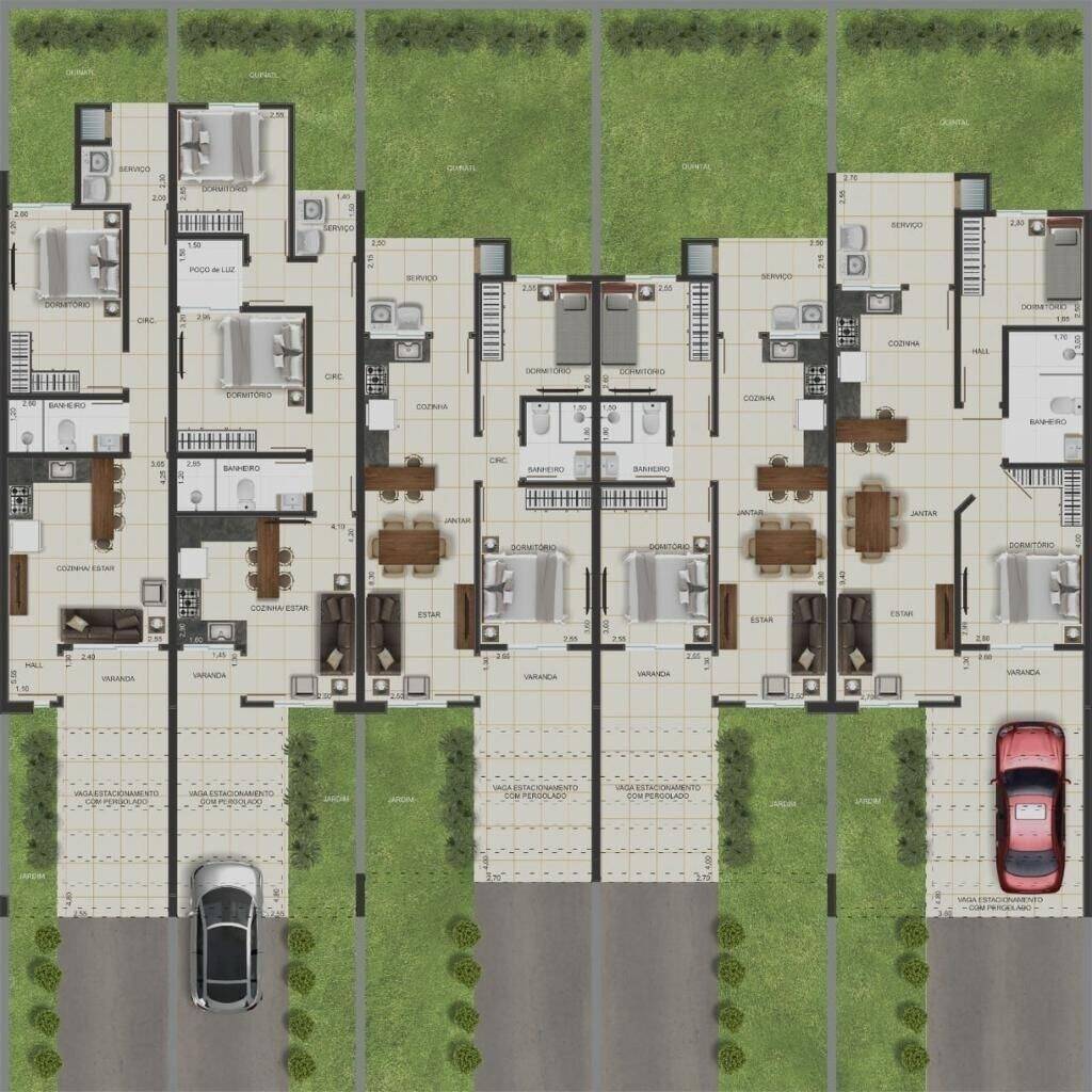 Casa, 2 quartos, 88 m² - Foto 19