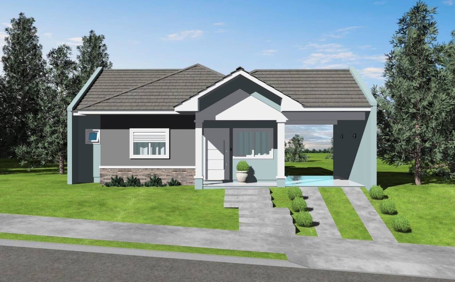 Casa, 2 quartos, 91 m² - Foto 1