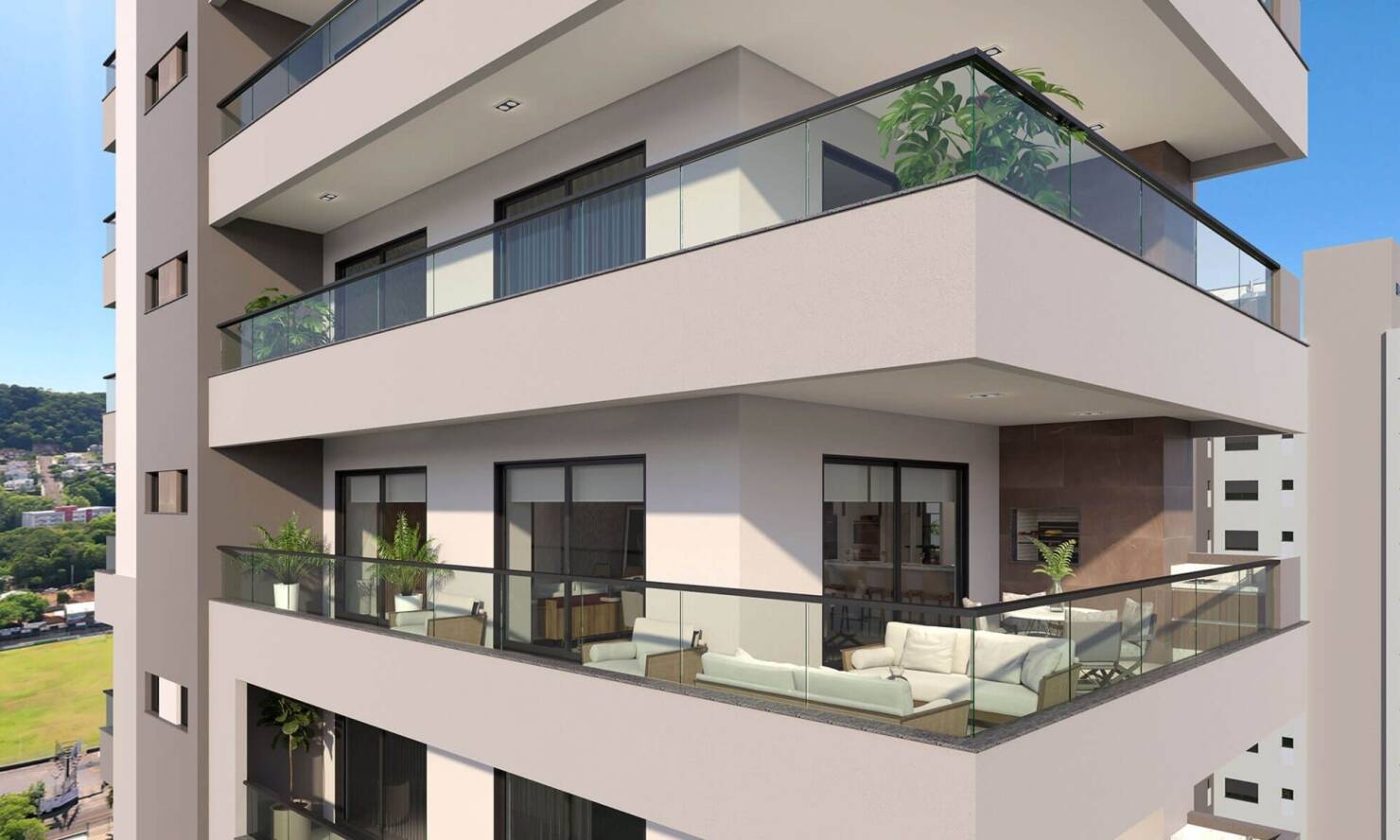 Apartamento à venda com 3 quartos, 216m² - Foto 3