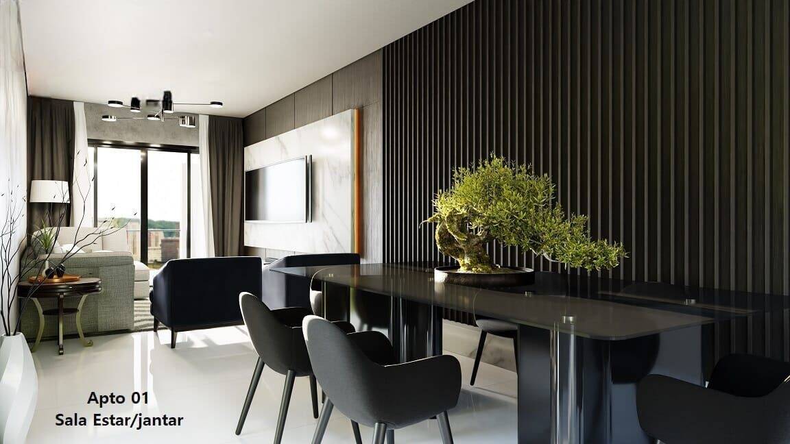 Apartamento à venda com 2 quartos, 102m² - Foto 1