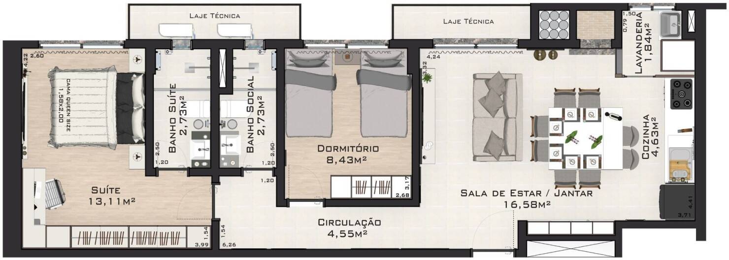 Apartamento, 2 quartos, 121 m² - Foto 13