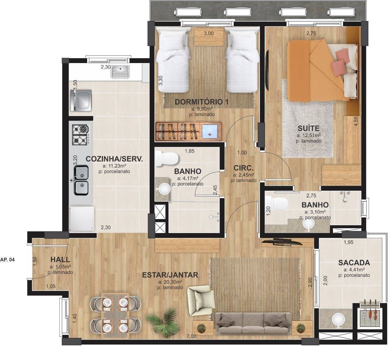 Apartamento à venda com 3 quartos, 102m² - Foto 9