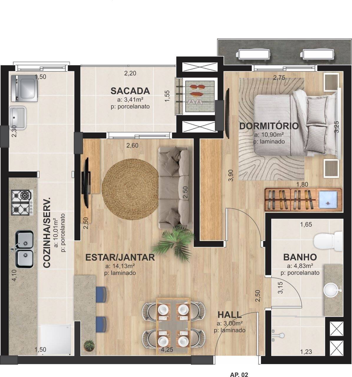 Apartamento, 2 quartos, 80 m² - Foto 7