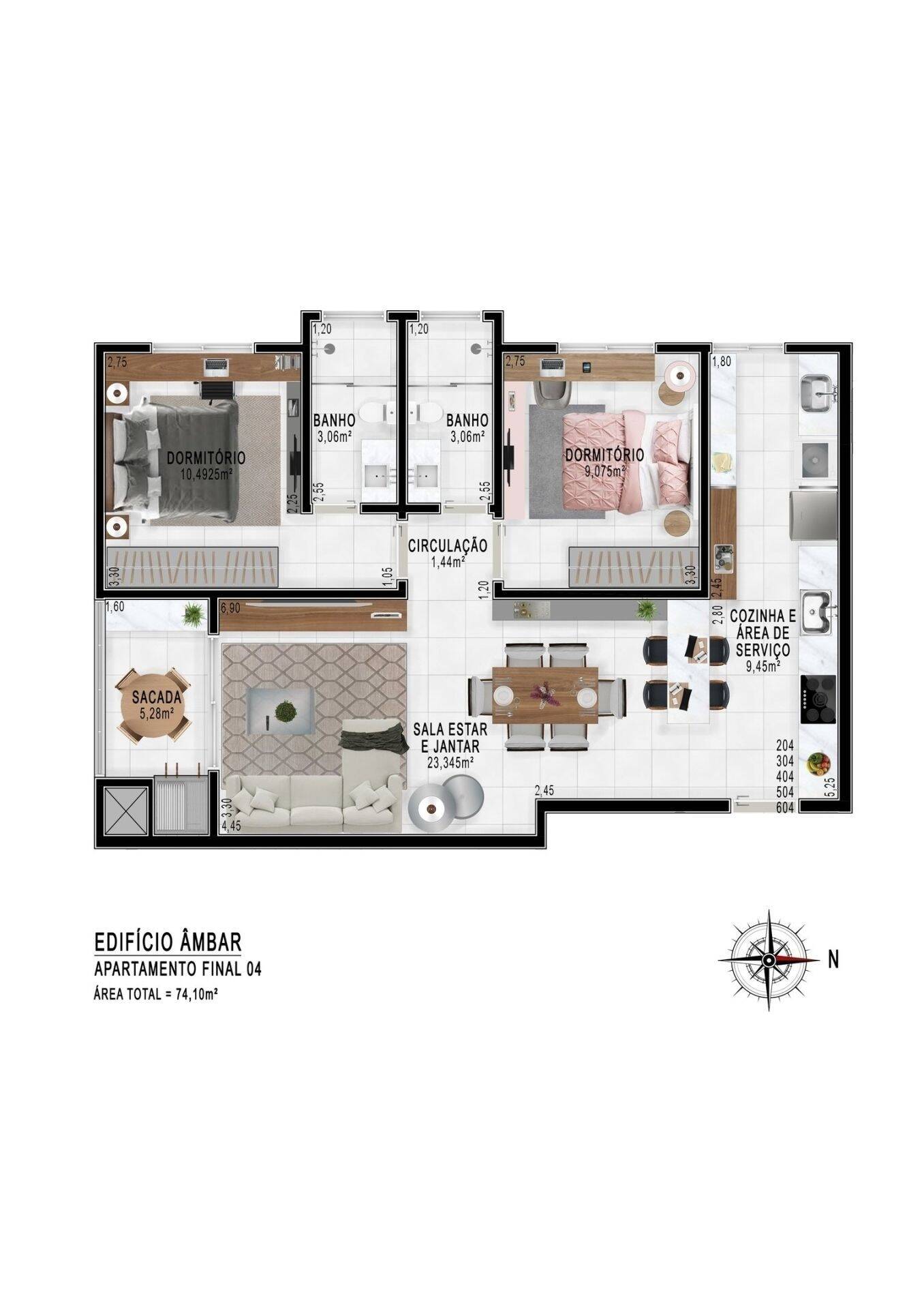Apartamento à venda com 2 quartos, 69m² - Foto 12