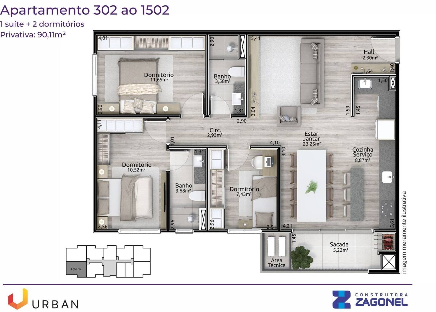 Apartamento à venda com 3 quartos, 138m² - Foto 5